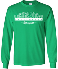 San Francisco California State T-Shirt Long Sleeve Graphic Tees Unisex Apparel
