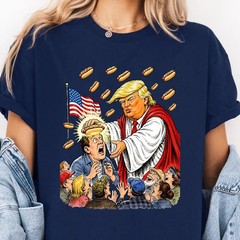 Trump Hotdog Jesus Shirt, Funny Political Satire Tee, Trump Meme Gift shirt