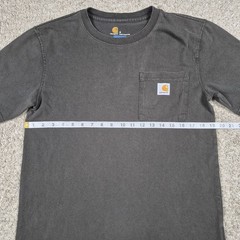 Lot Of 2 Carhartt Relaxed Fit Mens Pocket Tshirts Small Gray Black Short Sleeve