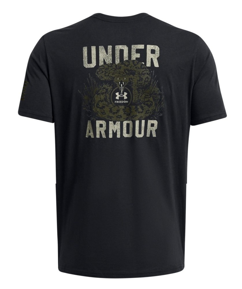 Under Armour 1382996 UA Men’s 3XL Freedom Mission Made Snake Black T-Shirt