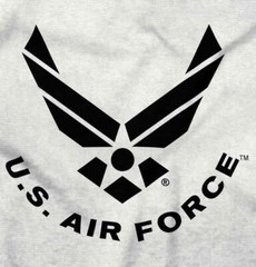 USAF US Air Force Military Arnold Wings Logo Long Sleeve Tshirt for Men or Women