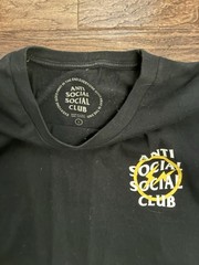 Anti Social Social Club Black Graphic Crew Neck Short Sleeve Tee Size L