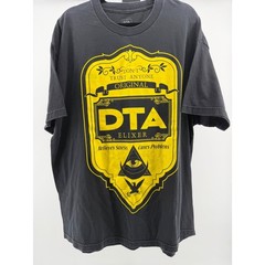 DTA Elixer Graphic T-Shirt XXL Rogue Status Black Yellow Print Streetwear GUC