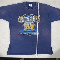 Vintage 1997 National Champions Michigan Wolverines Single Stitch T-shirt
