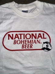 Vintage Y2K National Bohemian Natty Boh Knows Crabs Maryland T-Shirt Medium