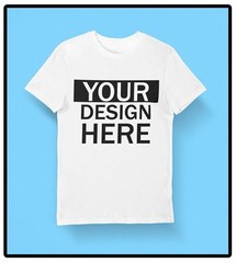 Men Cotton Heritage 6XL Personalized Tee Shirt Customized w/Photo Text or Logo