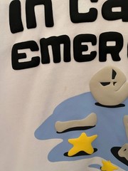 Broken Planet In Case Of Emergency Tee Y2k Mens Size Small
