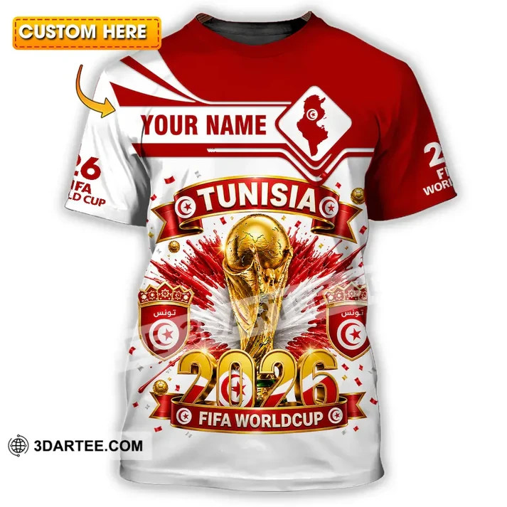 Unisex 3D Shirt – Custom Tunisia World Cup 2026 Shirt VK13780