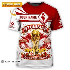 Unisex 3D Shirt – Custom Tunisia World Cup 2026 Shirt VK13780