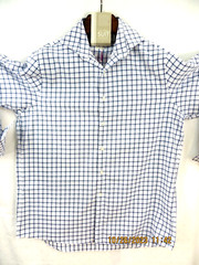 MICHAEL KORS NON IRON 100% Cotton SZ 161/2 (34-35) Men’s White Blue Dress Shirt