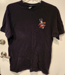Santa Cruz Doom Dot Print Black T-Shirt Rare Size L Out Of Print Skateboarding
