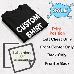 Best Friend Birthday Gift Custom Photo 100% Cotton T-Shirt