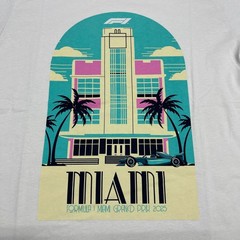Formula 1 Shirt Mens Cream Large Miami Grand Prix 2025 F1 Puma Alpine Snow