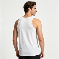 Men’s Tank Top for Father’s Day, Custom Child Name & Photo Print Cotton