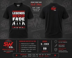 Legends Never Fade Graphic T-Shirt | Premium Urban Streetwear Tee | Unisex