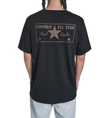 Converse Men’s Lot of 3 Logo Crew Tees in Black, White & Blue Pick Your Size NWT
