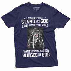 Men’s God Jesus T-shirt Stand by God Tee Shirt Jesus Christian Inspirational Tee