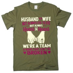 Men’s Husband and Wife T-shirt couple Valentine’s day anniversary family gifts