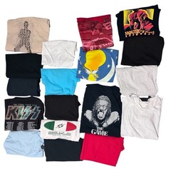 18 T Shirt Bundle Lot Vintage Y2k 80’s 90s 00s Sports Band Film Various Sizes