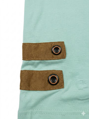 Men’s Mint Green Slim Fit T-Shirt Crew Neck Short Sleeve Casual Cotton Blend