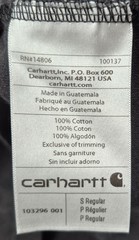 Lot Of 2 Carhartt Relaxed Fit Mens Pocket Tshirts Small Gray Black Short Sleeve