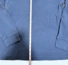 The North Face Men’s M Blue Waffle Knit Long Sleeve Henley T-Shirt Logo