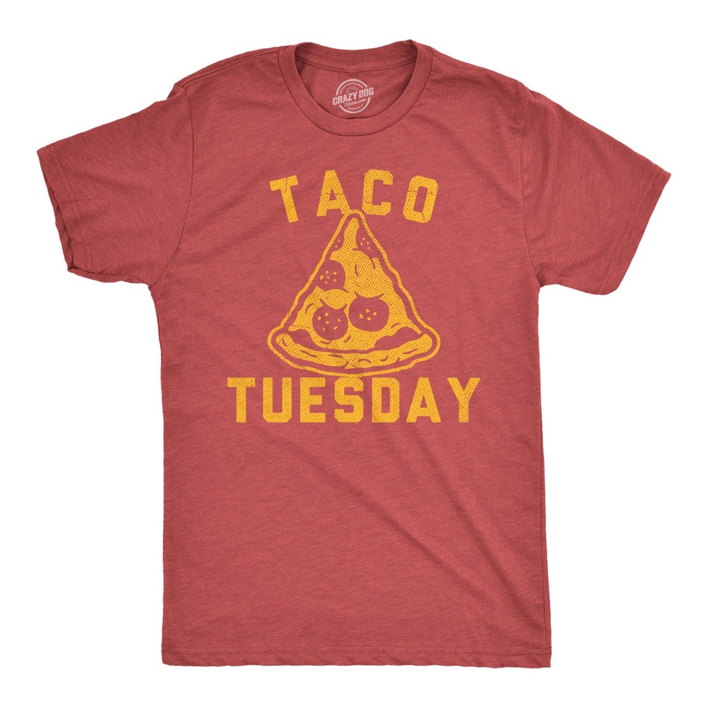 Mens Funny T Shirts Taco Tuesday Pizza Sarcastic Food Graphic Novelty Tee for