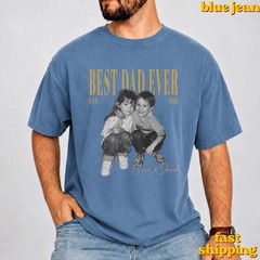 Custom Dad Photo Shirt Personalized Kids Picture Tee Fathers Day Gift