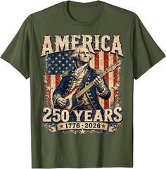 250 Years Patriotic George Washington 250th Anniversary T-Shirt