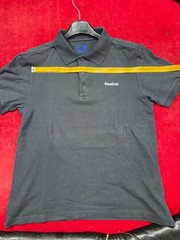 Reebok Elements Short Sleeve Cotton Polo Shirt in Midnight Navy