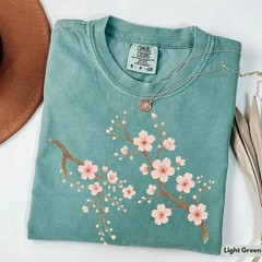 Cherry Blossom Comfort Tee Nature Floral Shirt Soft Unisex Gift Idea