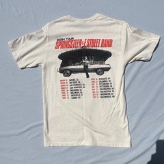 Bruce Springsteen E Street Band 2024 Tour T-Shirt Small CreamGraphic Concert Tee