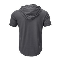 Men’s T Shirt Summer Slim Fitness Hooded Short-Sleeved Tees Male Lightweight