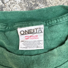Vintage Oneita Tag Hawaii Rainbow T Shirt XL Go Bows University of Hawaii Green