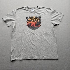 Delta Apparel Inc Men’s XL Hakuna Matata Gray T-Shirt
