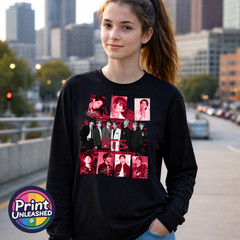 BTS T-Shirt KPOP Band Graphic Long Sleeve Tee BTS Tour Print Choice Adult Teen