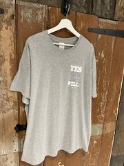 Gildan Men’s Grey Heavy Cotton T-Shirt Top Adult Teen Logo Size XL