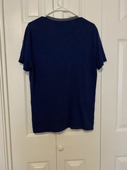Banana Republic Vintage Men’s Henley T-Shirt Blue Solid Button Short Sleeve M