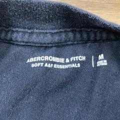 Abercrombie & Fitch T-Shirt Mens M 100% Cotton Classic Fit Navy Soft A&F