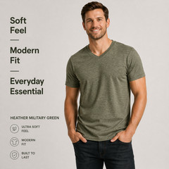 True Classic V-Neck T-Shirts 6 Pack Men Size 2XL New No Tags Soft Premium Fit