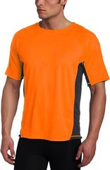 Men’s UPF 50 Short Sleeve Swim Rash Guard Sun Protection Shirt Quick Dry
