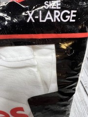 VTG New 90s Hanes Men’s 100% Cotton V-Neck T-Shirts Size XL (46-48) 3-Pack NOS