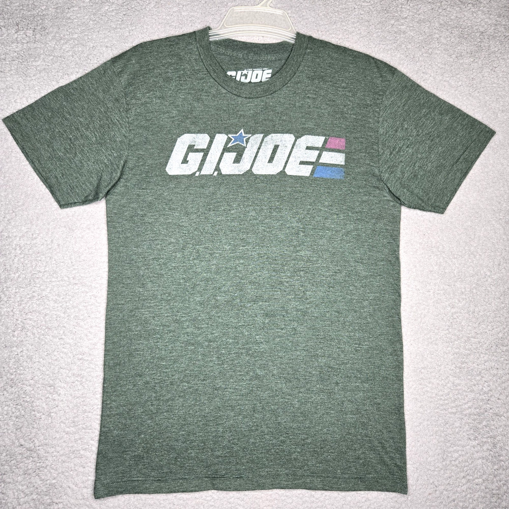 G.I. Joe Distressed Logo T-Shirt – Men’s Adult Medium – Dk Green – Made in USA