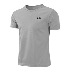 Men’s Quick Dry Running T-Shirt Breathable Mesh Gym Fitness Short Sleeve Sportsw