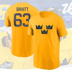 NEW SALE – Gold’s Team Sweden Hockey Hockey 2026 Name & Number For Fans
