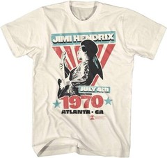 Jimi Hendrix t-shirt -July 4th 1970 shirt- Atlanta Georgia Vintage t-shirt