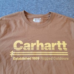 Carhartt Mens Relaxed Fit Graphic T-Shirt Brown TK5754-M Medium