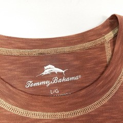 Tommy Bahama Burnt Orange Heather Tencel Blend T-Shirt Men’s Size L