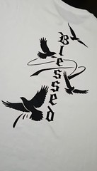 Sebashley Blessed T-shirt 100% Thick Cotton in Various Sizes High Quality