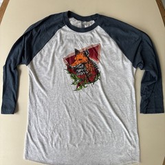 Woodland Graphic Fox Raglan Tee. Super Soft Poly/ Cotton Blend. New Without Tags